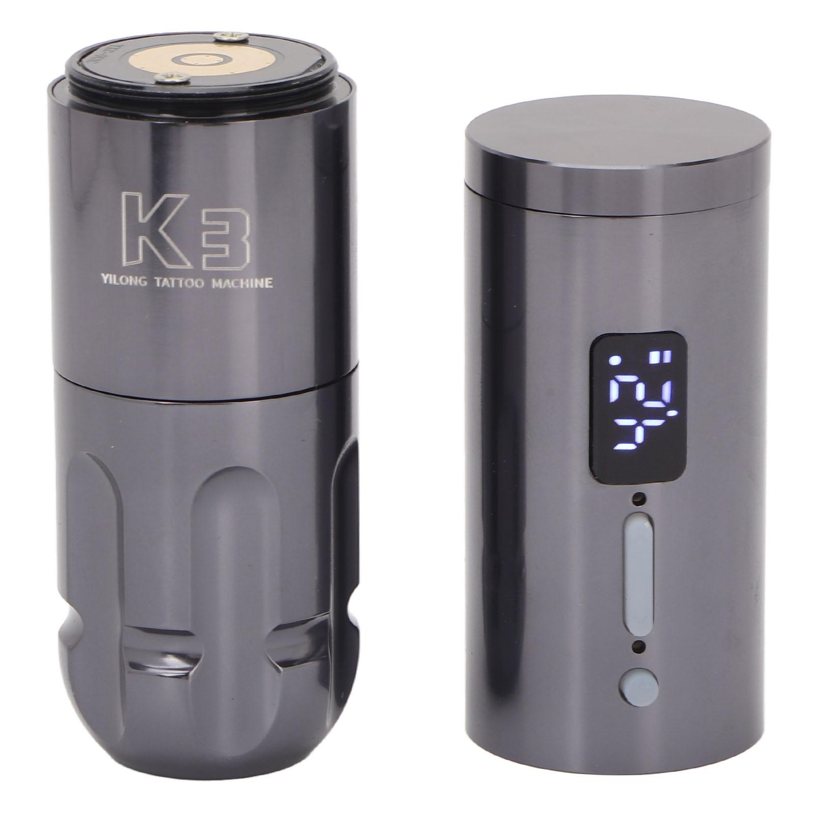 

Беспроводная роторная тату-машинка 2 в 1, набор с RCA-интерфейсом, набор картриджных тату-машинок для контура серый