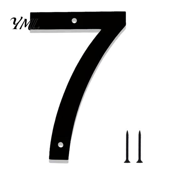 Wall Mount Address Number 3D House for Outside, Modern 0-9 Floating Numbers, Outdoor Mounted Numbers Weather-proof Metal Sign Door, Mailbox,
