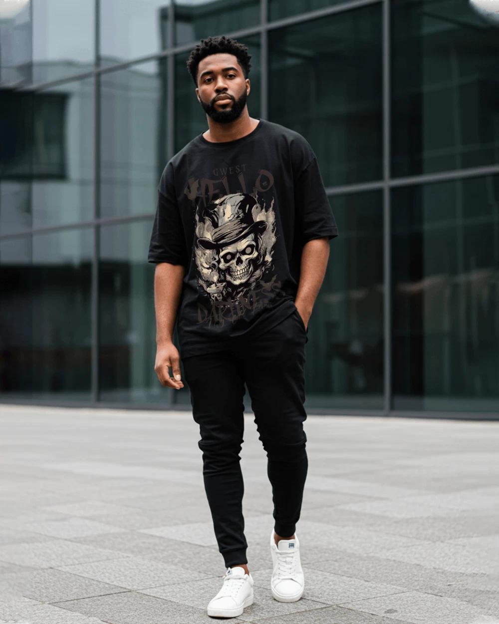 Hello Darkness Oversized T-Shirt S