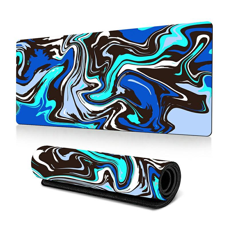 

300 x 600 x 3mm Abstract Fluid Pattern Mouse Pad Large Non-Slip Rubber Mouse Mat Style J