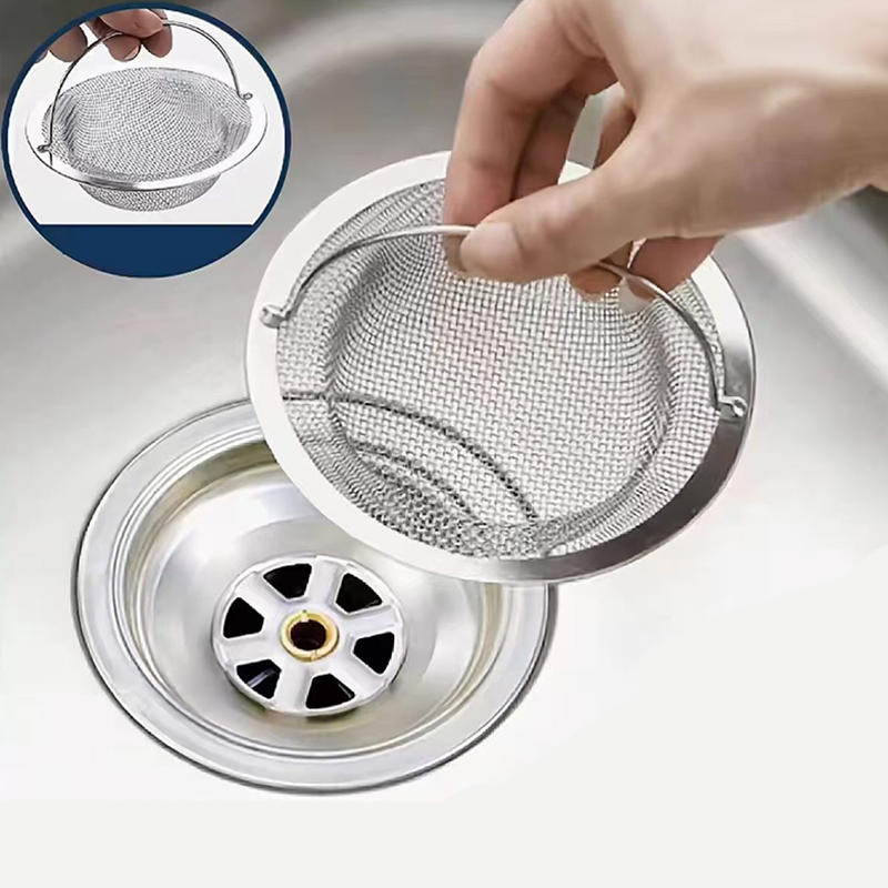 1pc Kitchen Sink Waste Strainer Handle Sink, Stainless Steel Dishwasher Hopper, Restaurant Sin HOT