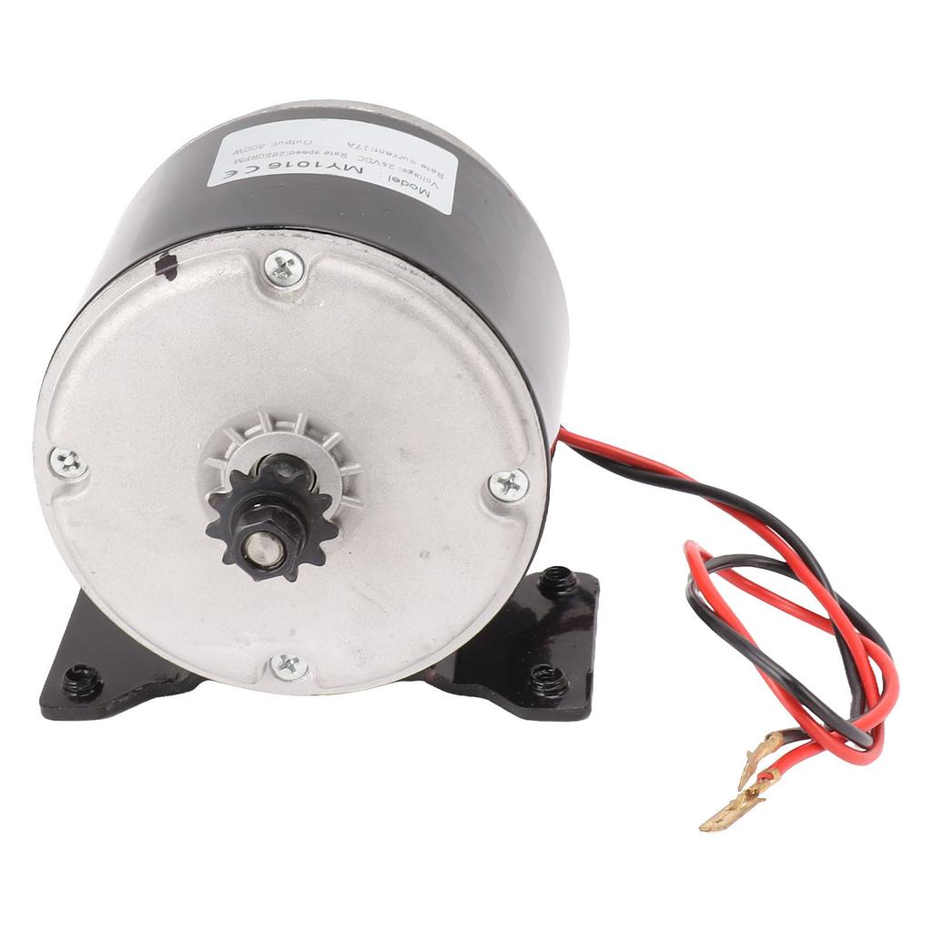 24V 300W Brushed Motor 2650RPM All Copper Coil Aluminum Alloy Brushed DC Motor for Electric Scooter Electric Bike