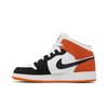 Air Jordan 1 Mid Grade School 'Floral' (Unisex) White / Black / Starfish / Vivid Green / Lavender Mist / Altitude Green Kids' Basketball Shoes