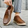Fashion 2025 Classic Men Leather Work Shoes Spring New Men Comfortable Driving Shoes Luxury Brand Men Soft Casual Shoes Large Size 38-48