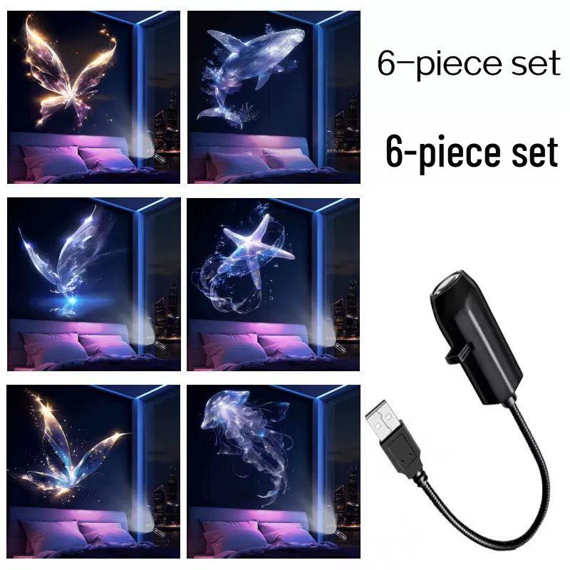 Proiettore per Auto LED Luna e Stelle - Luce Notturna Creativa per Camera da Letto