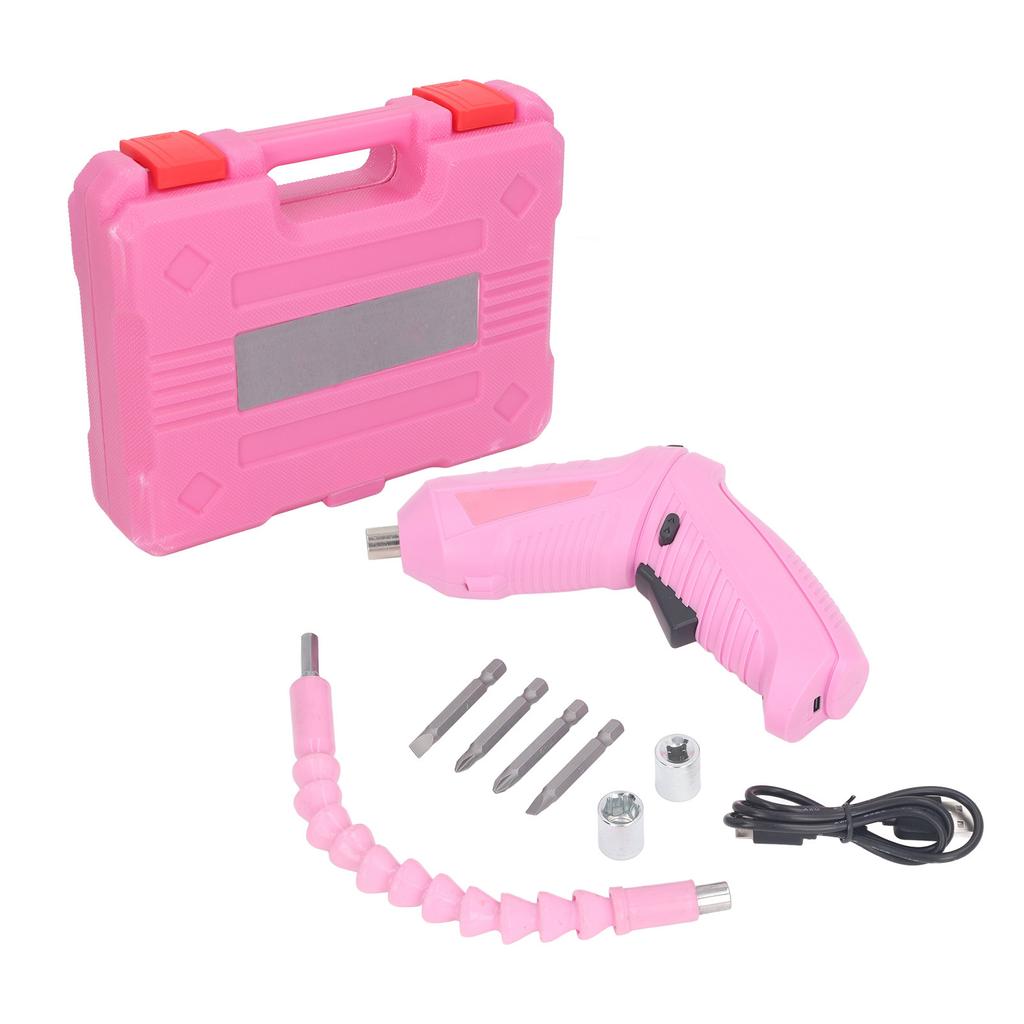 Electric Screwdriver Set CW CCW 180 degrees  Rotatable Folding Rechargeable USB Screw Driver Set with LED