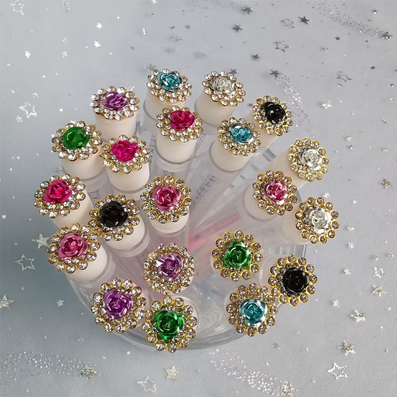 Sunflower Diamond Rose Eyelash Brush: 5 Colors Test Tube Design