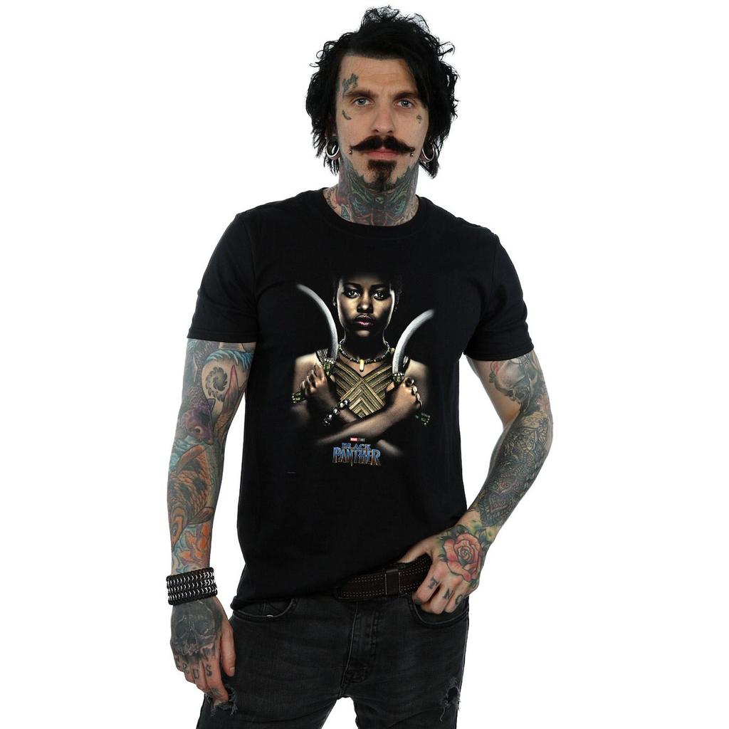 Marvel Mens Black Panther Nakia Poster T-Shirt