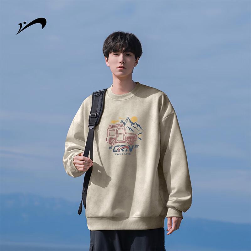 

Мужской повседневный свитшот Guirenniao с длинным рукавом и круглым вырезом 2XL