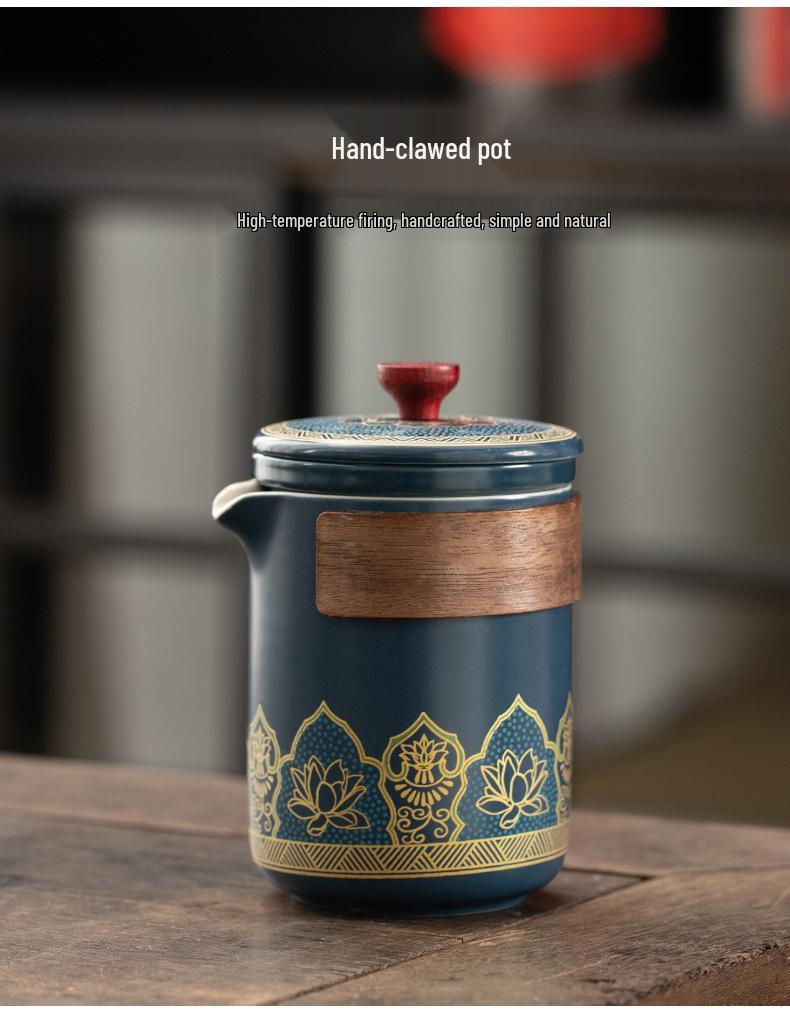 High-End Business Souvenir Tea Set: On-the-Go Gift for Clients & Friends