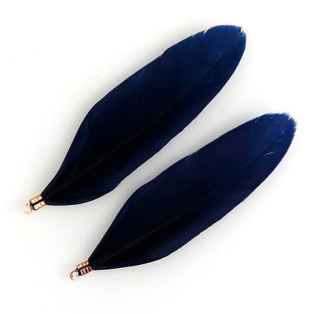 20 stk/pose 17 farger Naturlig gåsefjær Charms Anheng Ørepynt Charms For Diy Halskjede Armbånd Smykker Making 60 -70cm