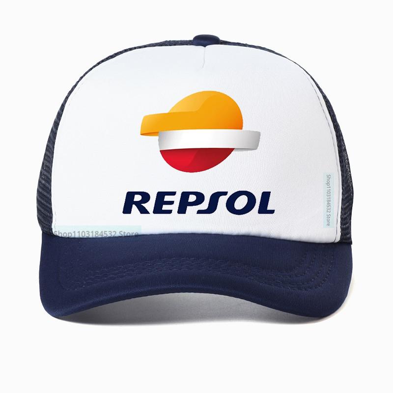 Berretto da baseball Repsol per sport all'aperto cappellino regolabile cappelli estivi in rete fresca traspiranti cappello da corsa