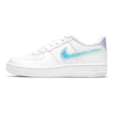Air Force 1 LV8 PS Ψηφιακό Swoosh - Λευκά Παιδικά Αθλητικά Παπούτσια Μαύρο Πολύχρωμο CW1584-100