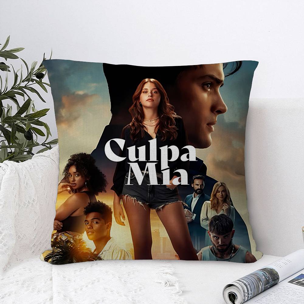 My Fault Culpa Mia Movie Pillow Cushion Cover Pillowcase Living Room Sofa Home Decor Customized