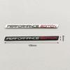 2PCS Aluminium Performance Edition Logo Emblem Black Chrome Sticker Decal For BMW Motorcycle Car Badge Fender Truck Accessories