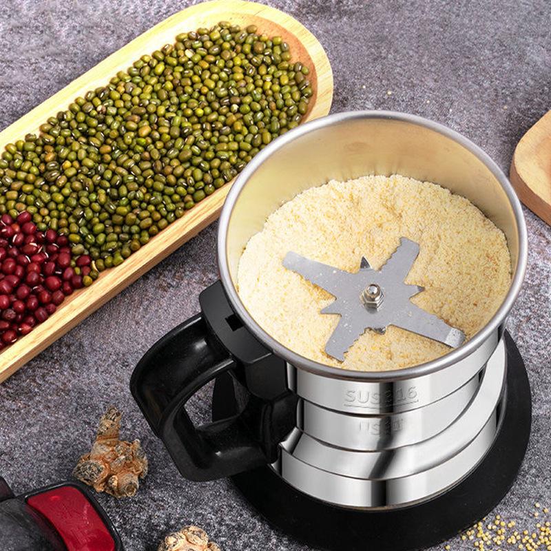 Household Grinder Pulverizer - Small Fine Powder Crusher & Kitchen Food Processor for Grains and Medicinal Materials