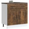 Vidaxl Kitchen Base Cabinet, Kalmar, Smoked Oak