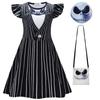 New Halloween Night Cry Jack Cosplay Costume, Middle-Aged And Older Children'S Flying Sleeve Dress + Bag
