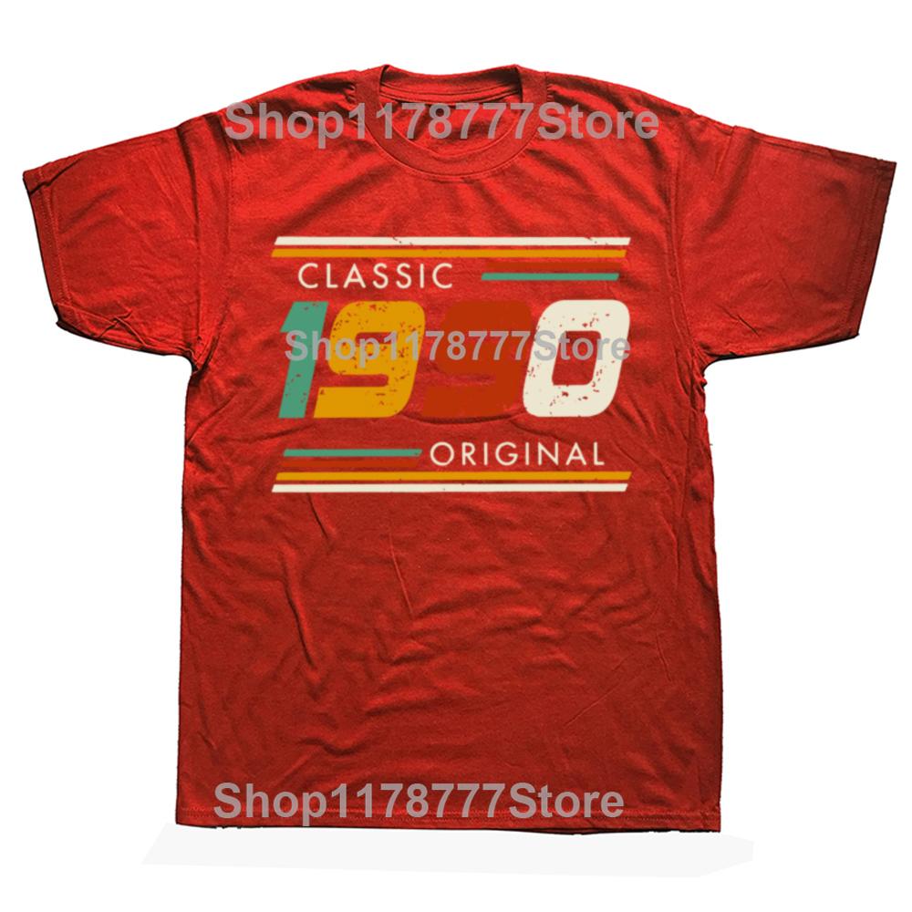 Graphic Birthday Gift Short Sleeved 36 Years Old Born in 1990 Shirt 36th Birthday Summer Tshirt Retro Vintage 1990 Tshirt S