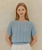 YUPPE Cable Tape Knit_Sky Blue