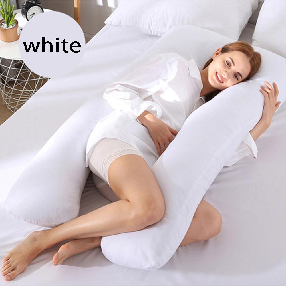 1PC Cotton Pregnant Maternity U-type Pillow Case Sleeping Support Pillow Cover Household Sleeping Support Accessory Tools