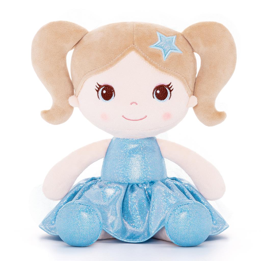 Plush Toys New Design Fashion Girl Tina Dolls Curls Dolls Furry Friends for Kids Birthday Gift Blue