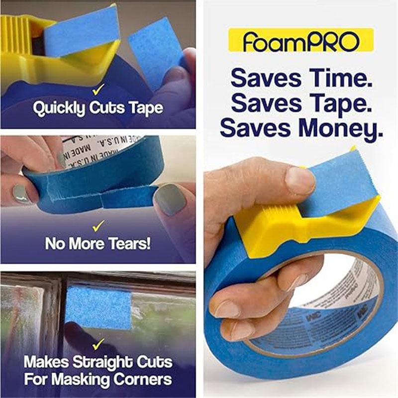 3Pcs Mini Tape Dispenser With Precision Cutter - Ideal For Painters & Craftsmen, Daily Office Essentials, Diy Painting Accessory
