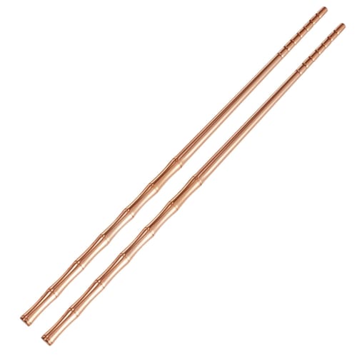

MagCopper Handmade Chopsticks, Copper Chopsticks with Spoon, Bamboo-Shaped Chopsticks, Reusable Chopsticks, Copper Chopstick Set, Pure Copper Tablewar