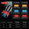 LED Display USB Phone Charger Car Charger Mobile Phone Adapter Car Charger