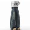 Vintage Washed Straight Fit Denim Pants Men Women Loose Wide Leg Casual Trousers Collection