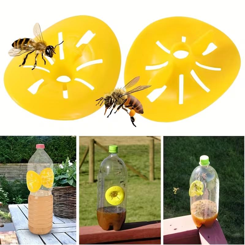 4pcs Reusable Wasp Catcher For Protecting Fruit Trees Vegetables Plants Self-Made Handmade Bee Trap Bottle Gardening Accessories