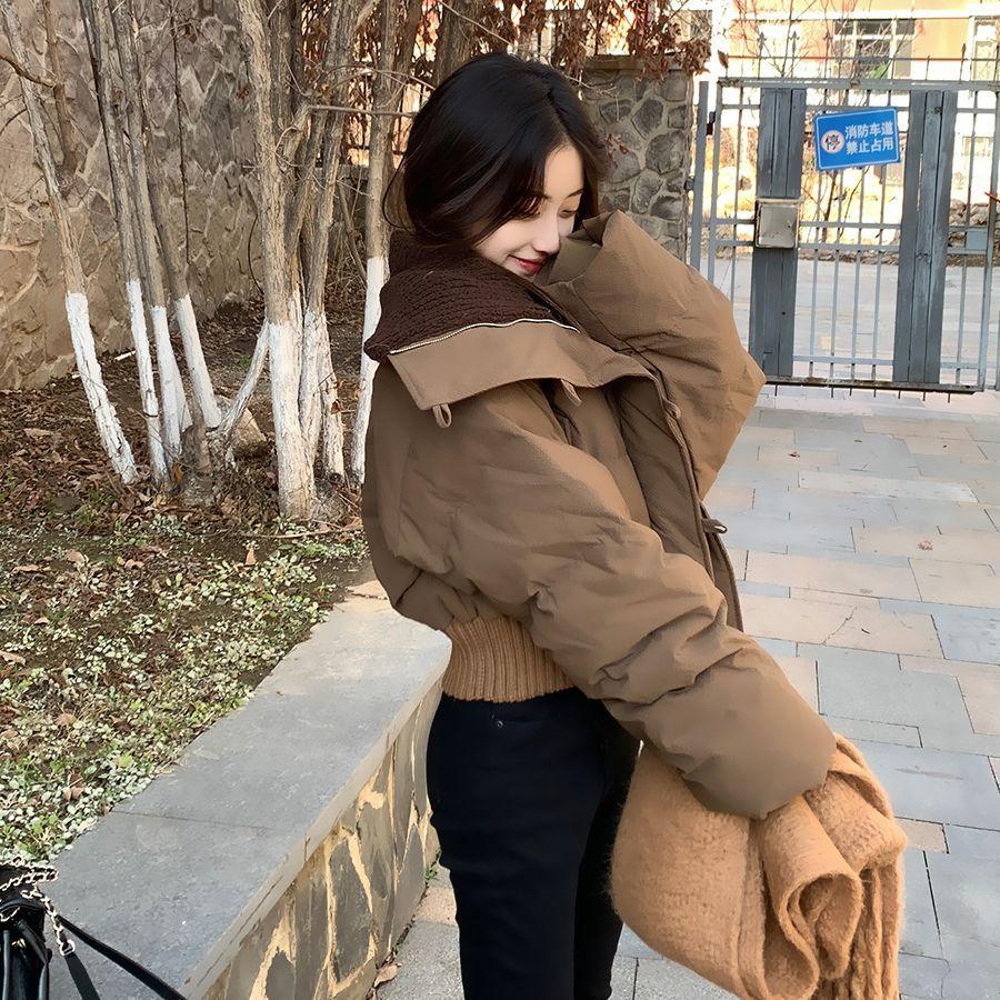 Down Cotton-padded Clothes Women's Winter Short Loose Coat Warm Thickened Cotton-padded Clothes Retro Small Cotton-padded Jacket