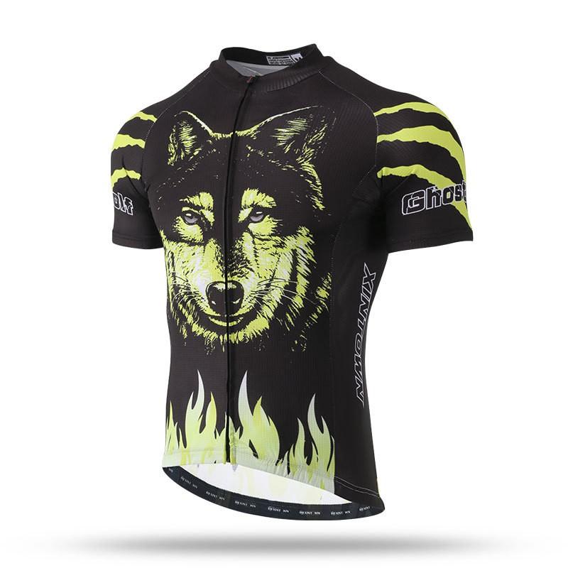 XINTOWN Mens Short Sleeve Cycling Jersey Breathable Bike Top Riding
