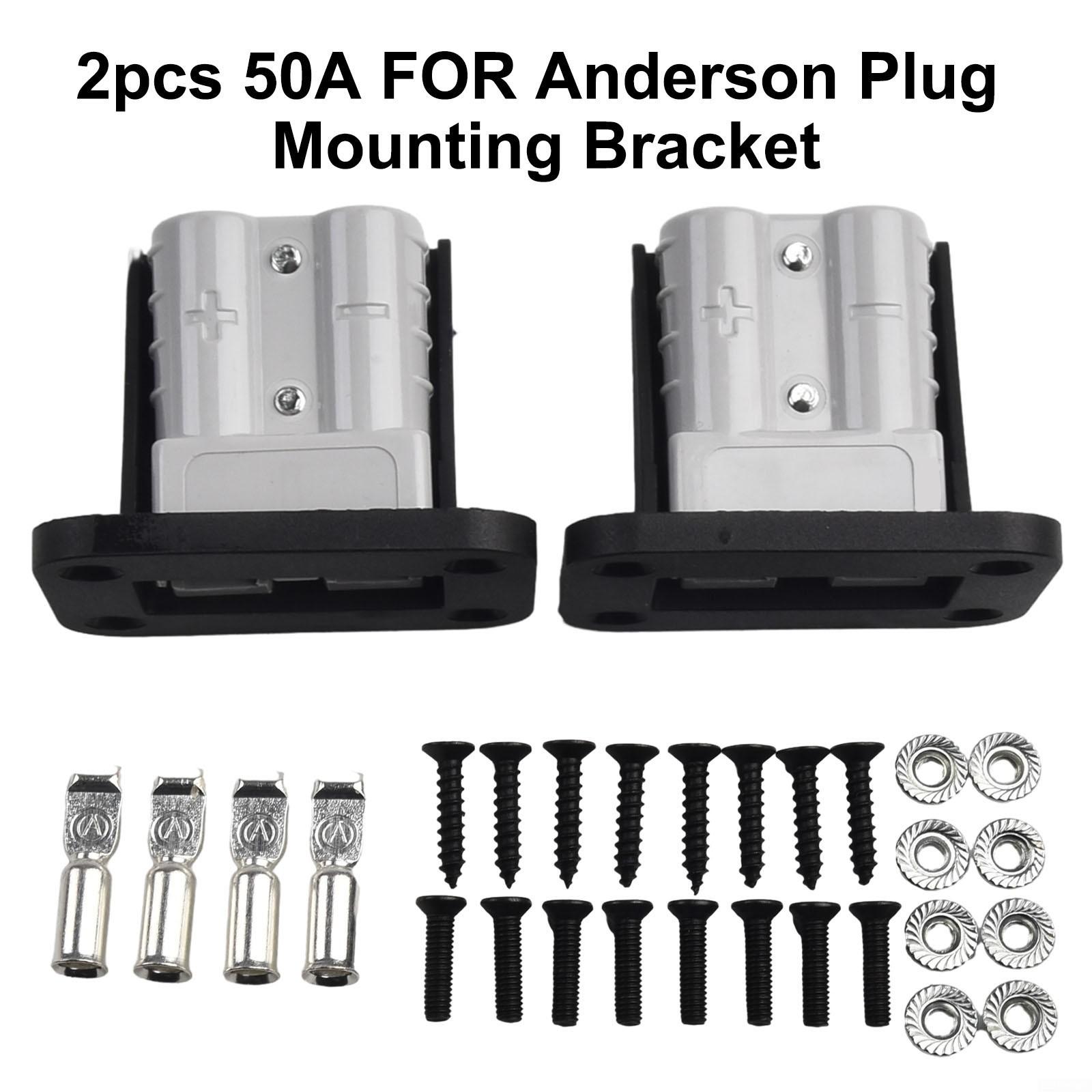 

2PC для Anderson-Plug Flush Mount 50Amp Монтажный кронштейн Панель-крышка для каравана