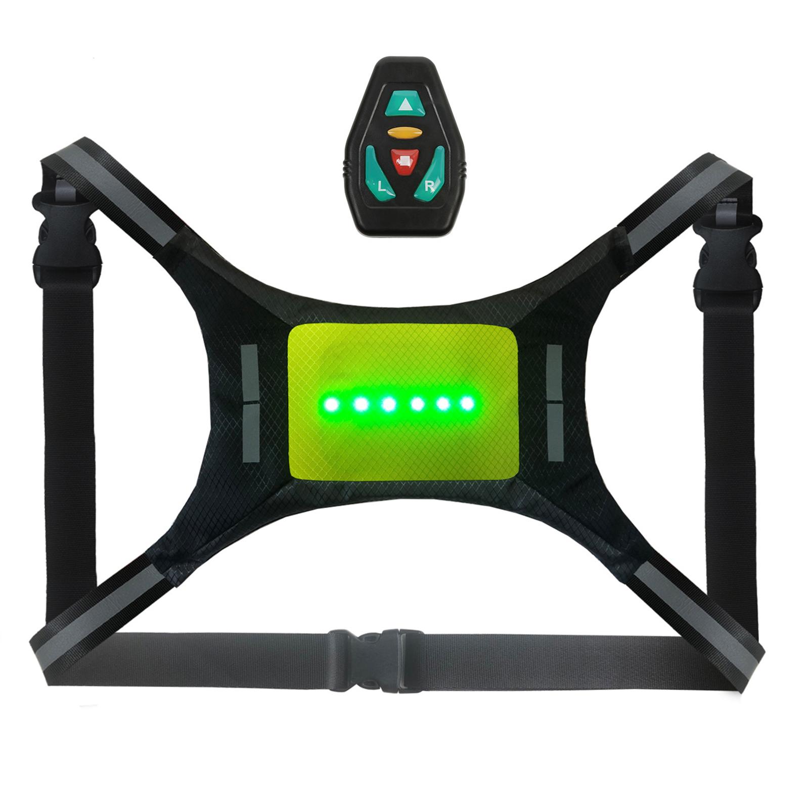 

Светодиодный светоотражающий жилет, перезаряжаемый через USB пульт дистанционного управления, указатель поворота, велосипедный предупредительный жилет жёлтый