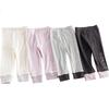 MARC&JANIE Girls' Color-Block Elastic Leggings, Children's Pants, Baby Spring Outfit 2025, 250302