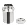 Recipient de depozitare sigilat din oțel inoxidabil 304 28L, Bidon de lapte, Cană de fermentare cu capac de blocare și mânere, Recipient etanș pentru cereale și alimente uscate