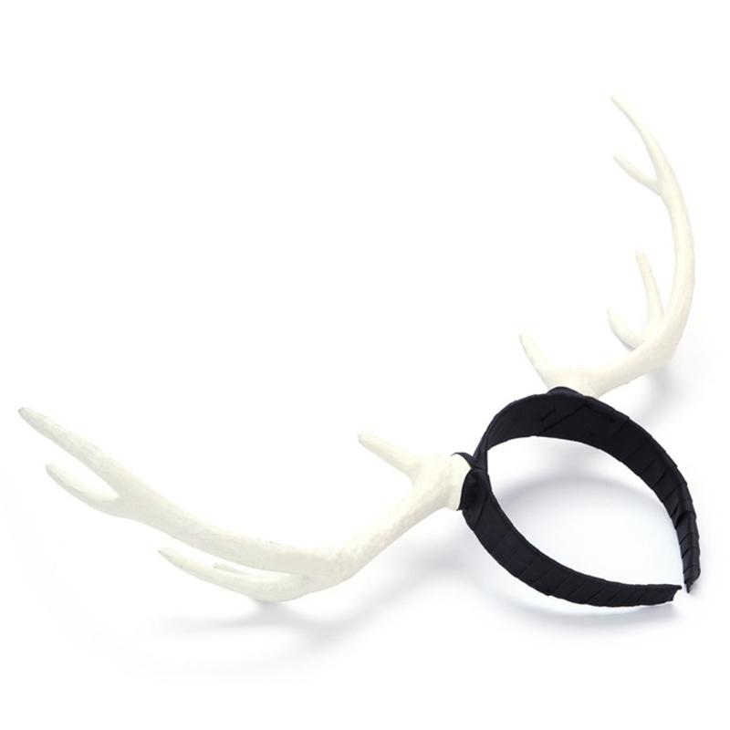 Antlers Headband Halloween Elk Headwear for Halloween Party Wear Deer Horn Hair Band Christmas Headpiece Party Supplies