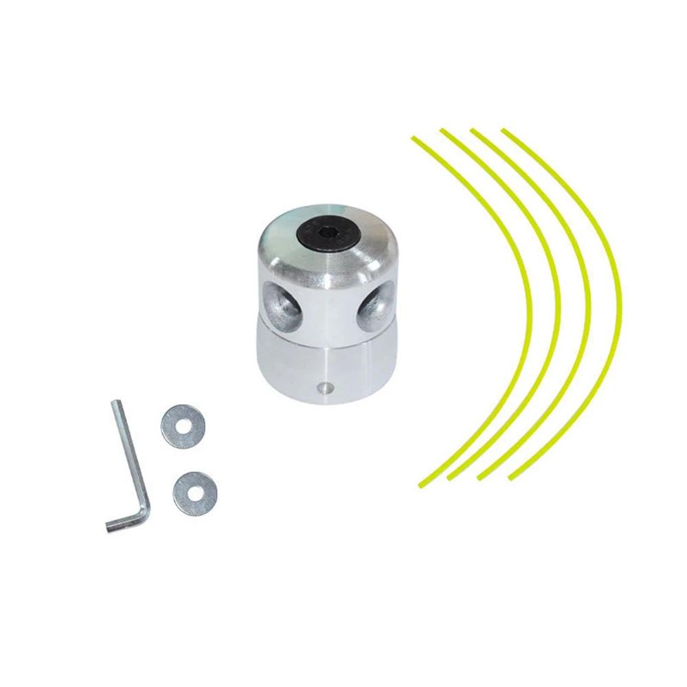 Aluminum Grass Trimmer Head With 4 Lines Brush Cutter Head Lawn Mower Accessories Cutting Line Head for Strimmer Replacement