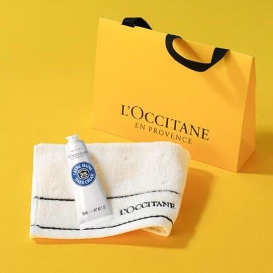 LOCCITANE Karite Comfort Shea Hand Cream 30mL Towel Gift Set