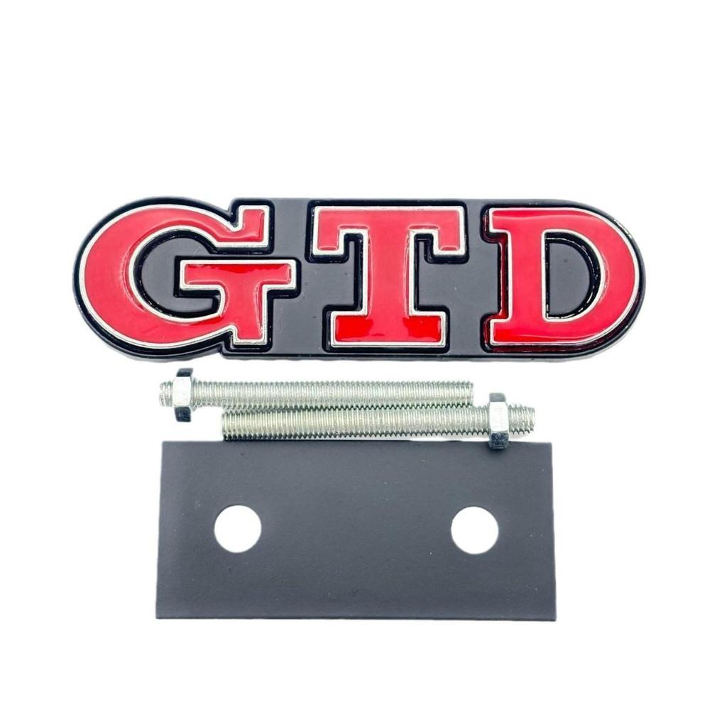 Volkswagen GTD Front Grille Emblem - Modified Car Badge