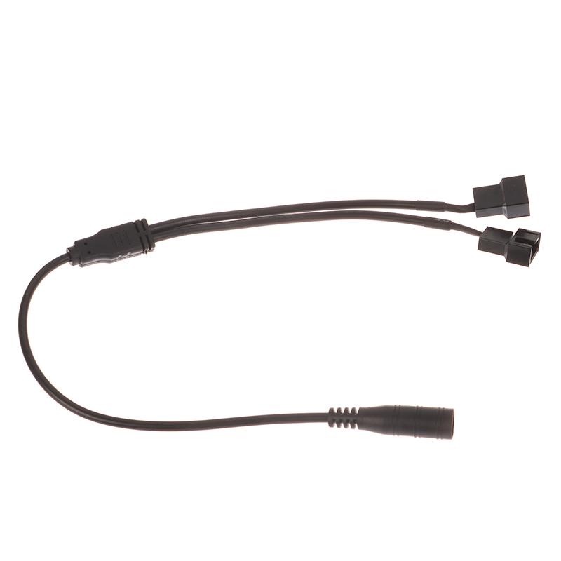 

Dc5521 To 4Pin Line Computer Chassis Fan Line 12V Power Adapter One-To-Two Fan Patch Cord Adapter Cable One Size