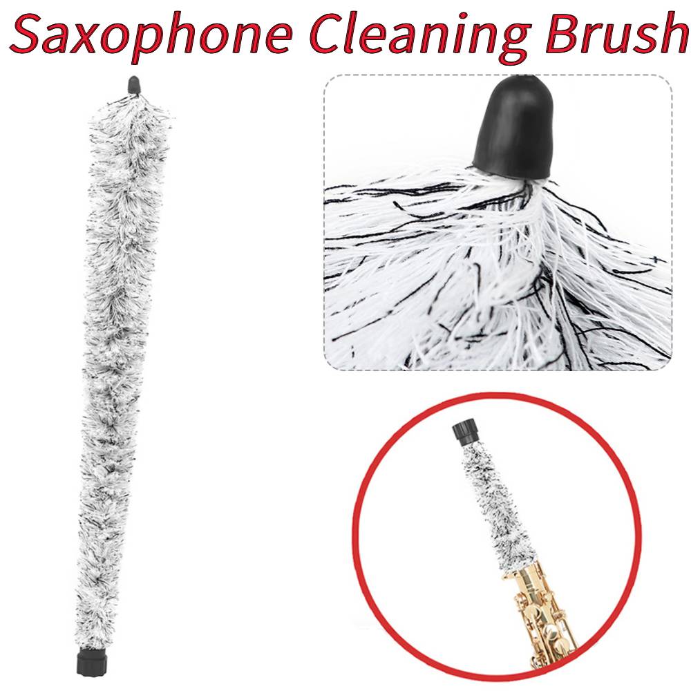 1/2PCS Alto Sax Through Strip Tube Inner Chamber Brush Water-Absorbing Clarinet Swab Cleaning Brush Sax Maintenance Care Tool