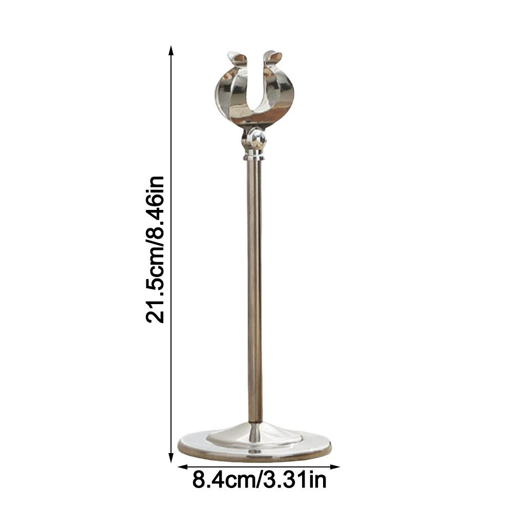 Stainless Steel Name Card Holder Stable Base Menu Standing Table Number Holder Table Accessories