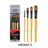 New Multiple Multifunctional Options Nylon Hair Oil Paint Brushshort Wooden Rod Art Raw Painting Acrylic Gouache Watercolor Set