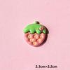 Set di Pinze per Capelli, Portachiavi e Charms per Crocs in Resina Fai da Te Fragola Rosa