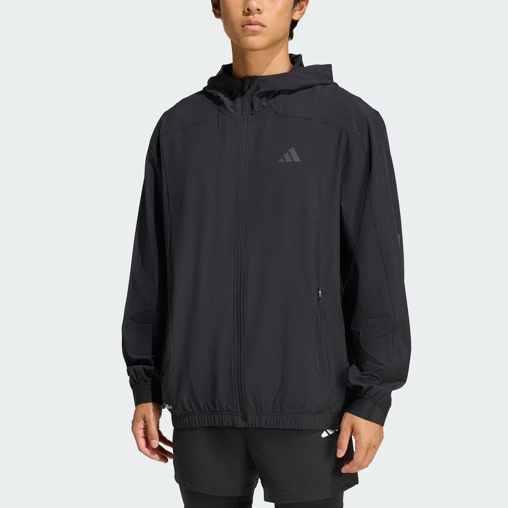 Adidas Essentials Tech Quick-Dry Sports Fitness Hooded Long Sleeve Jacket Men Jacket KQ7481