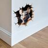 Mouse Hole Wall Sticker, Funny and Cute Mouse Hole Window Sticker, Suitable for Living Room, Bedroom, Kitchen, Wall, Stairs, Bathroom, Home Decor