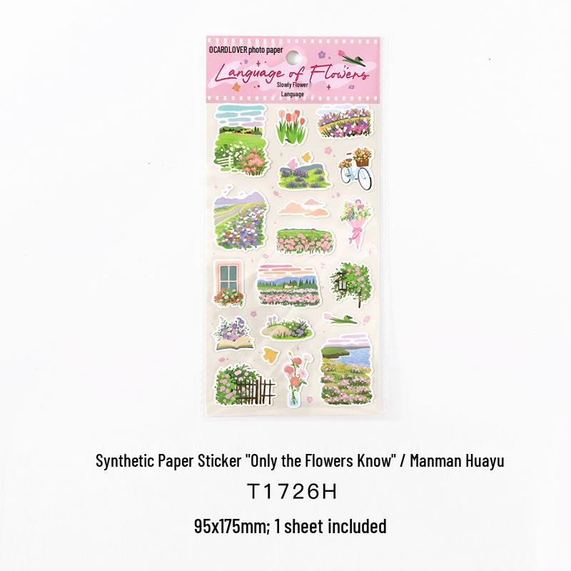 Xin's Lover Synthetic Floral Stickers - Only Flowers Know Series