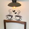 Simple Coffee Cup Love Cafe Atmosphere Beautification Decoration Wall Stickers